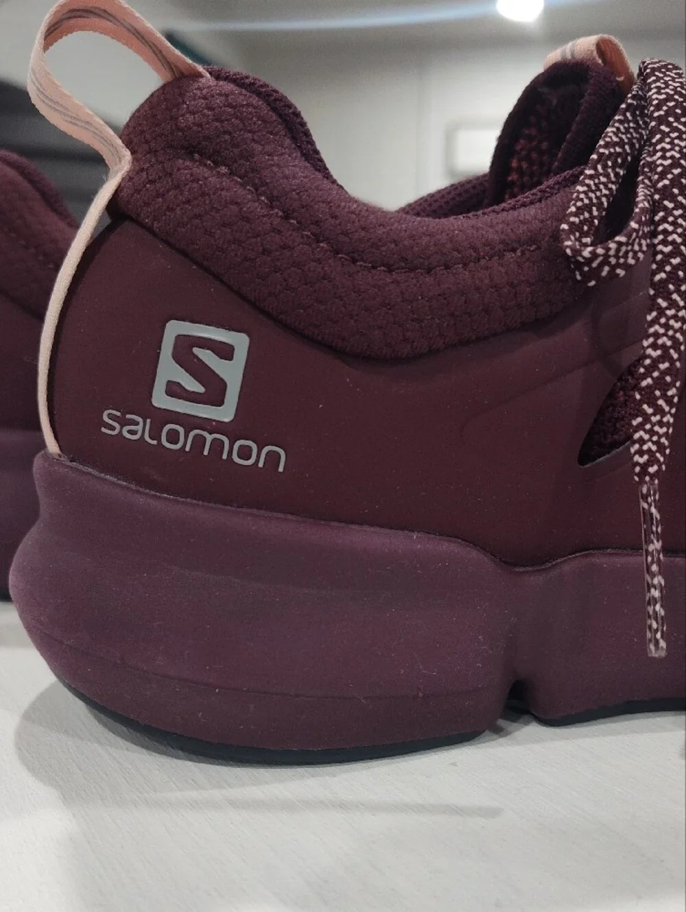 Salomon Predict SOC 2  Burgundy/Plum Knit Athletic Sneakers Size 8.5